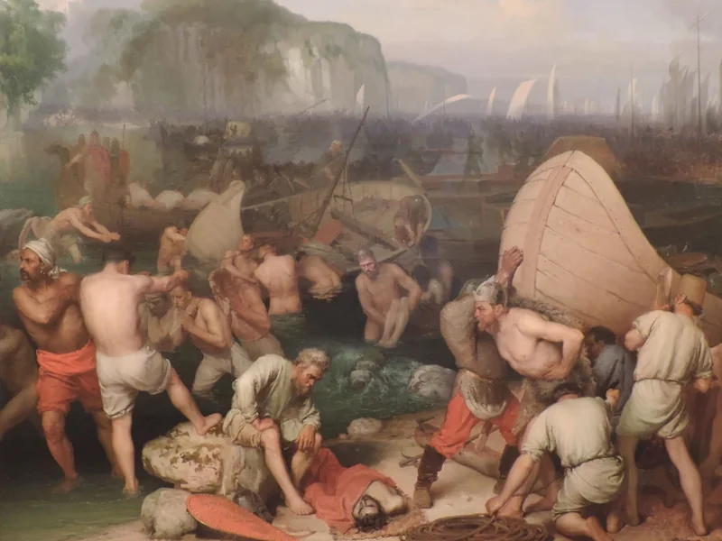1804-Edmond Geffroy - Lo sbarco dell'esercito barbarico